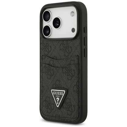Etui do Apple iPhone 18 Pro Max / 17 Pro Max, Guess, 4G Double Card Triangle, czarne