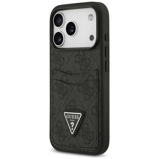 Etui do Apple iPhone 18 Pro Max / 17 Pro Max, Guess, 4G Double Card Triangle, czarne
