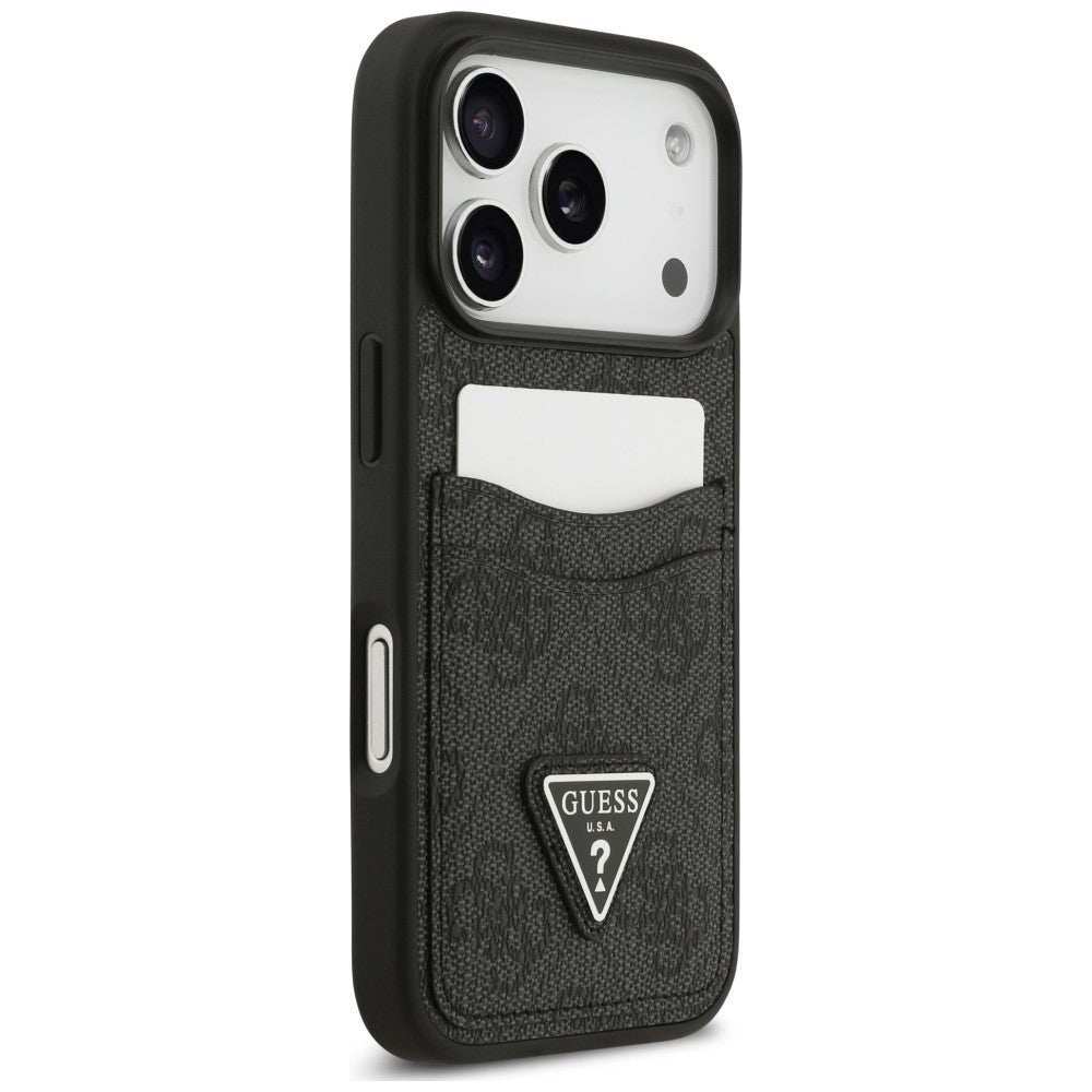 Etui do Apple iPhone 18 Pro Max / 17 Pro Max, Guess, 4G Double Card Triangle, czarne