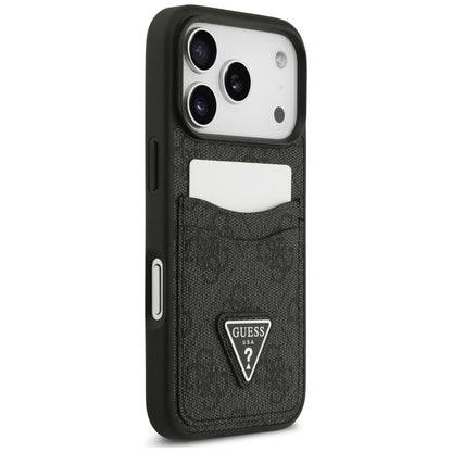 Etui do Apple iPhone 18 Pro Max / 17 Pro Max, Guess, 4G Double Card Triangle, czarne