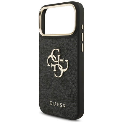 Etui do Apple iPhone 18 Pro Max / 17 Pro Max, Guess, Big 4G Classic Logo & Big Strap Metal Buttons, czarne