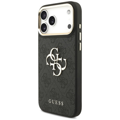 Etui do Apple iPhone 18 Pro Max / 17 Pro Max, Guess, Big 4G Classic Logo & Big Strap Metal Buttons, czarne
