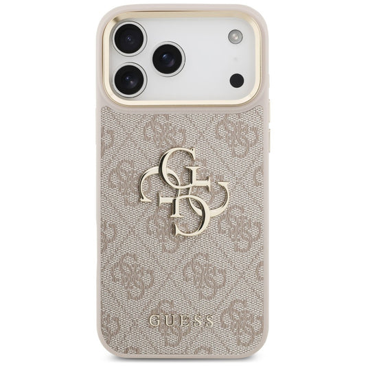 Etui do Apple iPhone 18 Pro Max / 17 Pro Max, Guess, Big 4G Classic Logo & Big Strap Metal Buttons, różowy