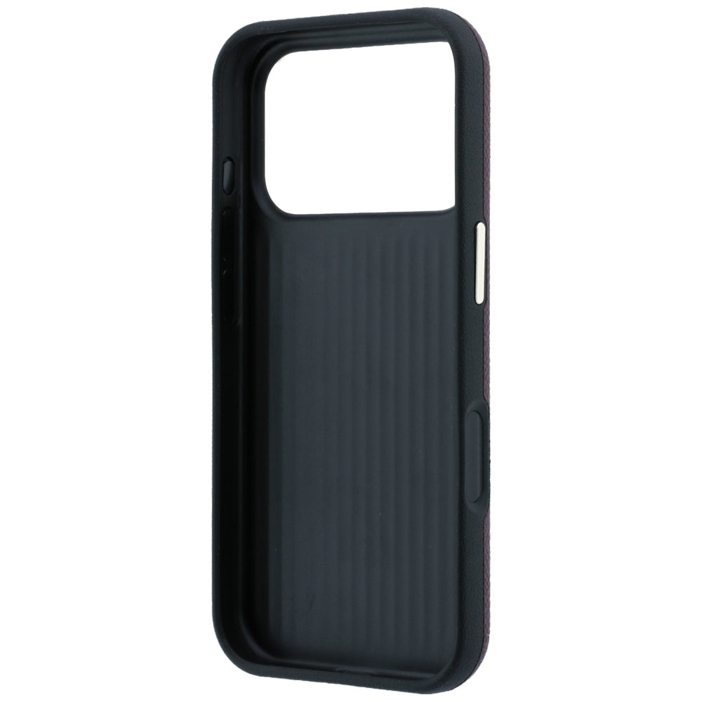 Etui na Apple iPhone 18 Pro Max / 17 Pro Max, Guess, Duże logo z żywicy o ziarnistej fakturze, Wiśniowy