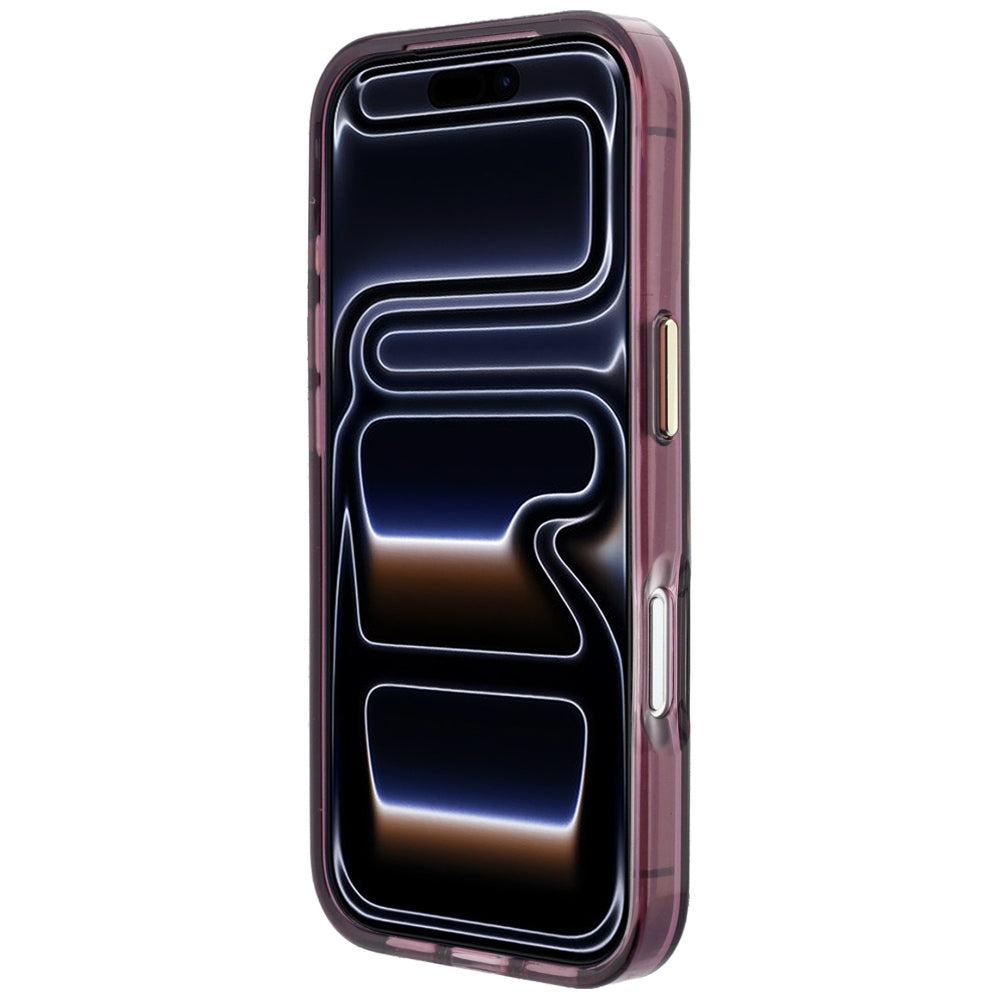 Etui na Apple iPhone 18 Pro Max / 17 Pro Max, Karl Lagerfeld, IML Big Signature Resin Logo Metal Frame, Wiśniowy