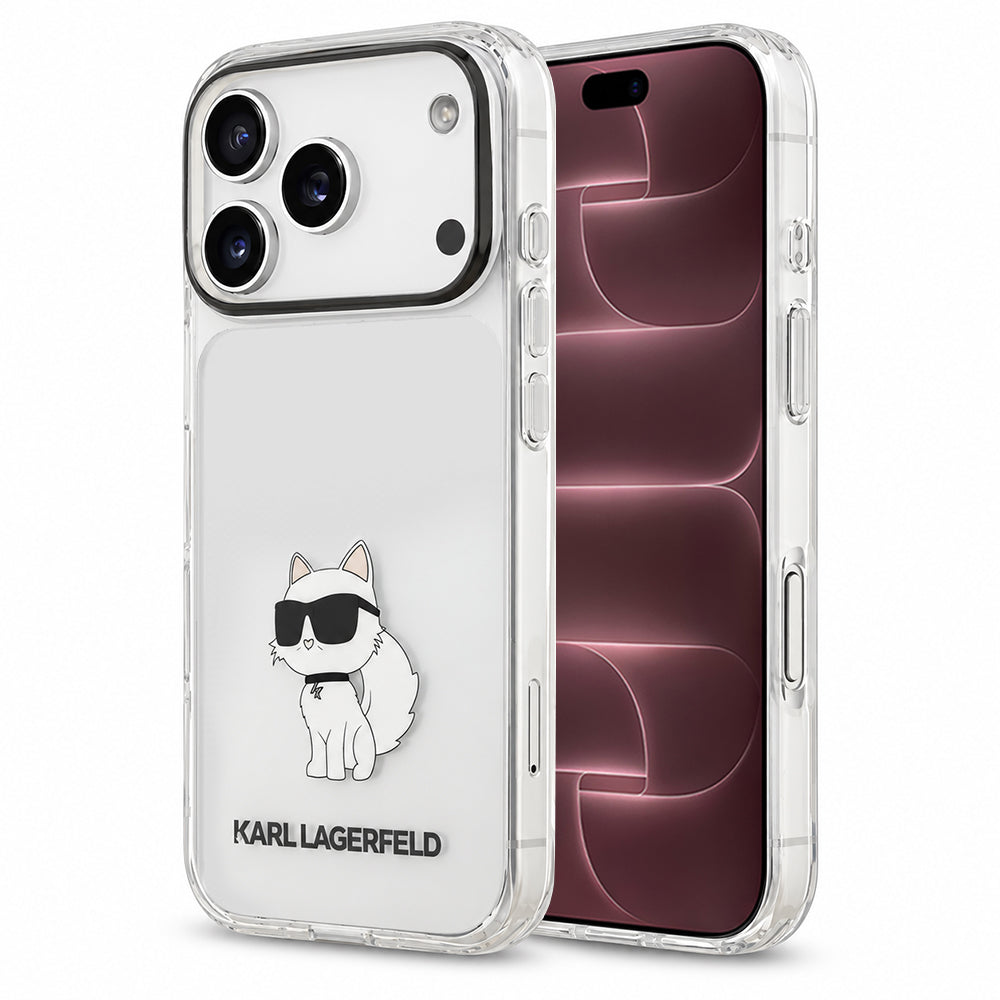 Etui do Apple iPhone 18 Pro Max / 17 Pro Max, Karl Lagerfeld, IML Choupette NFT, przezroczyste