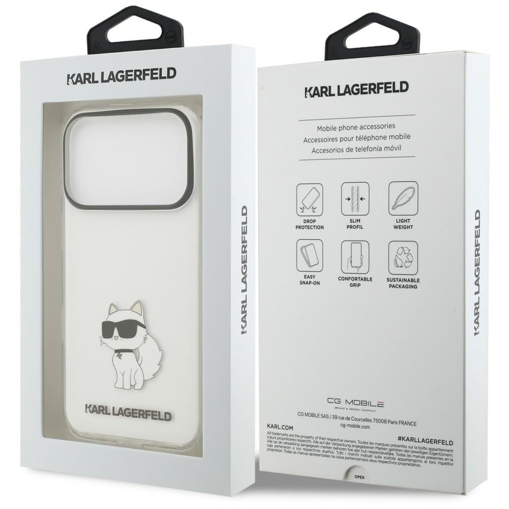 Etui do Apple iPhone 18 Pro Max / 17 Pro Max, Karl Lagerfeld, IML Choupette NFT, przezroczyste