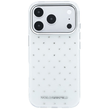 Etui na Apple iPhone 18 Pro Max / 17 Pro Max, Karl Lagerfeld, IML z kryształkami i logo elektropowłoką, białe