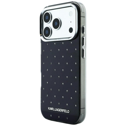 Etui na Apple iPhone 18 Pro Max / 17 Pro Max, Karl Lagerfeld, IML z kryształkami i logo elektropowlekane, czarne