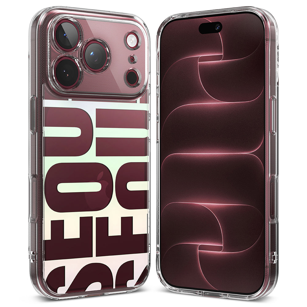 Etui na Apple iPhone 18 Pro Max / 17 Pro Max, Ringke, Fusion Seoul, Wiśniowe