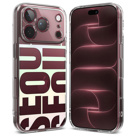 Etui na Apple iPhone 18 Pro Max / 17 Pro Max, Ringke, Fusion Seoul, Wiśniowe
