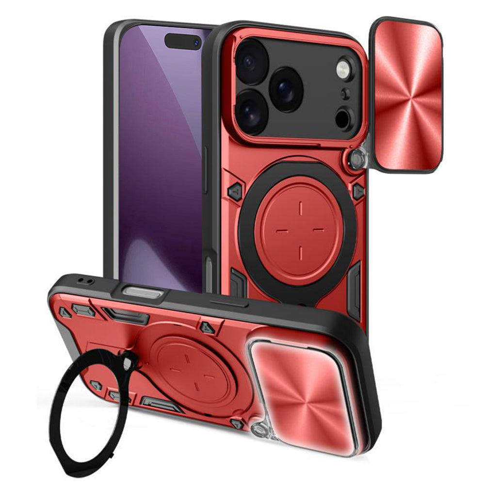 Case for Apple iPhone 18 Pro Max / 17 Pro Max, Techsuit, CamGuard Pro, Red