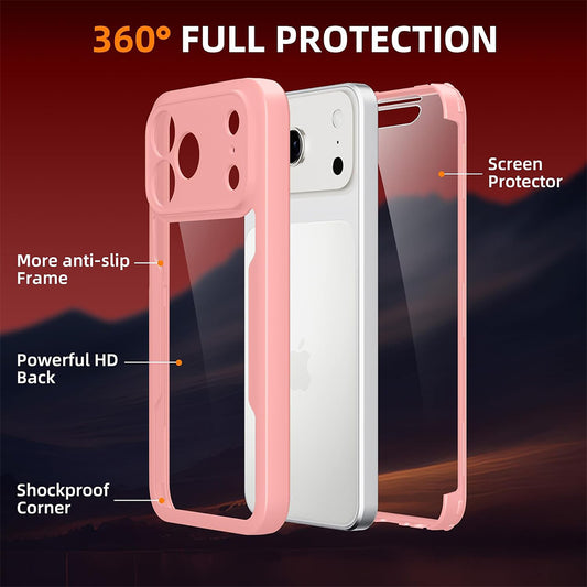 Etui na Apple iPhone 18 Pro Max / 17 Pro Max, Techsuit, ColorVerse 360, Różowe