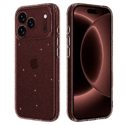 Case for Apple iPhone 18 Pro Max / 17 Pro Max, Techsuit, SparkleSkin, Transparent