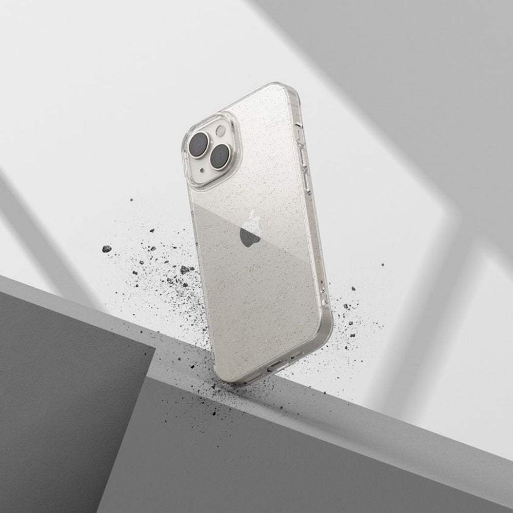 Case for Apple iPhone 18 Pro Max / 17 Pro Max, Techsuit, SparkleSkin, Transparent