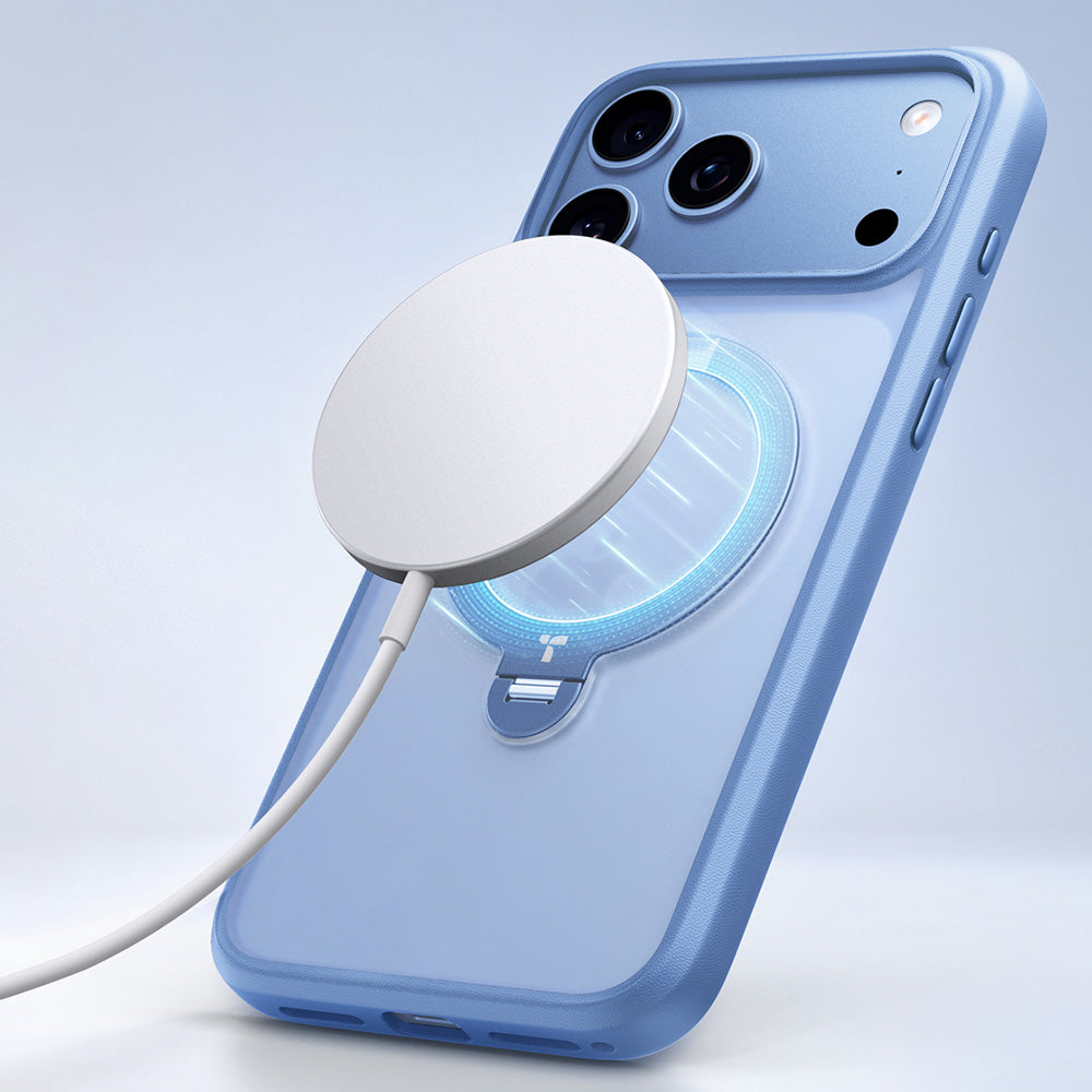 Etui MagSafe do Apple iPhone 18 Pro Max / 17 Pro Max, Torras, Ostand Spin, Niebieskie