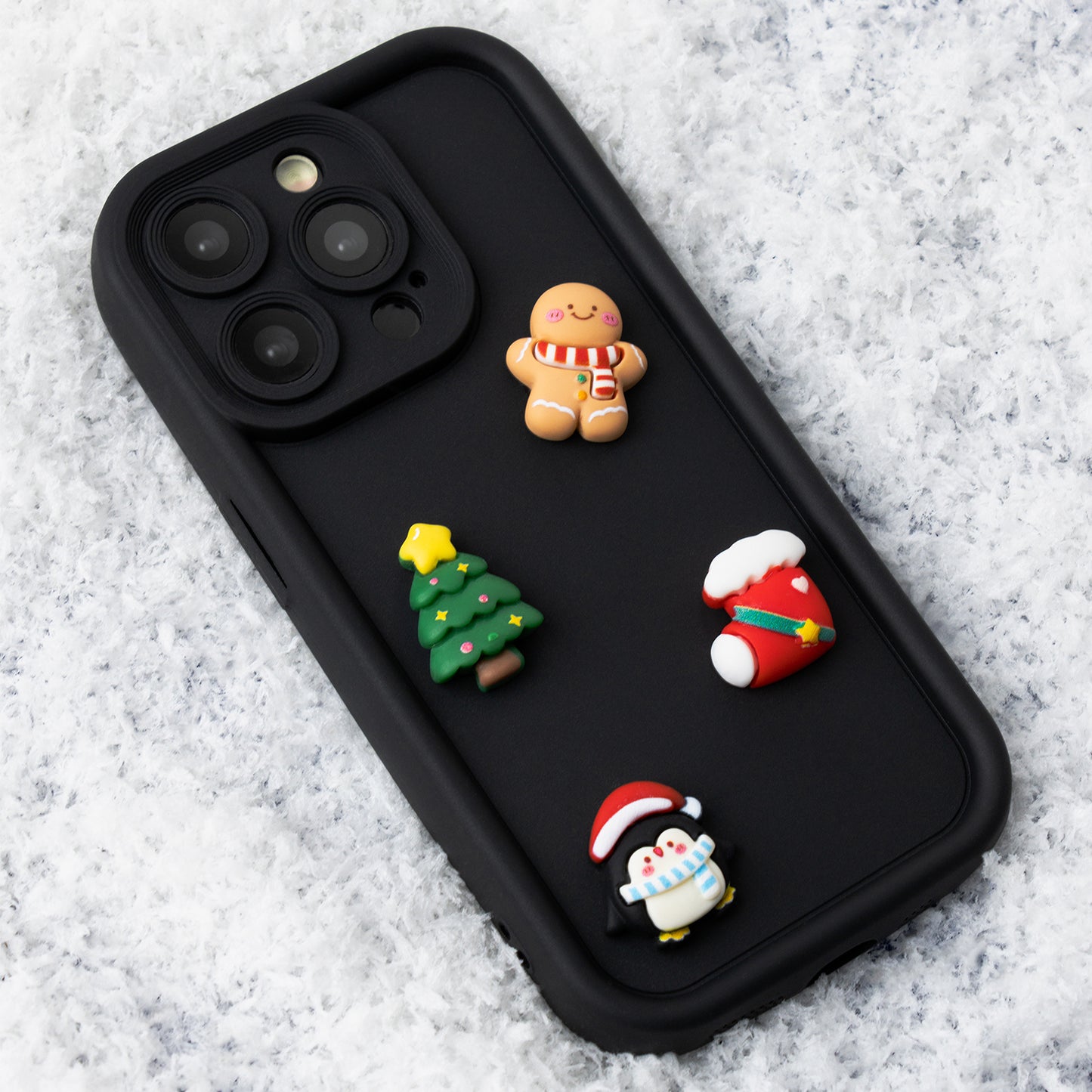 Etui na Apple iPhone 15 Pro, OEM, Ultra Trendy 3D Christmas, czarne
