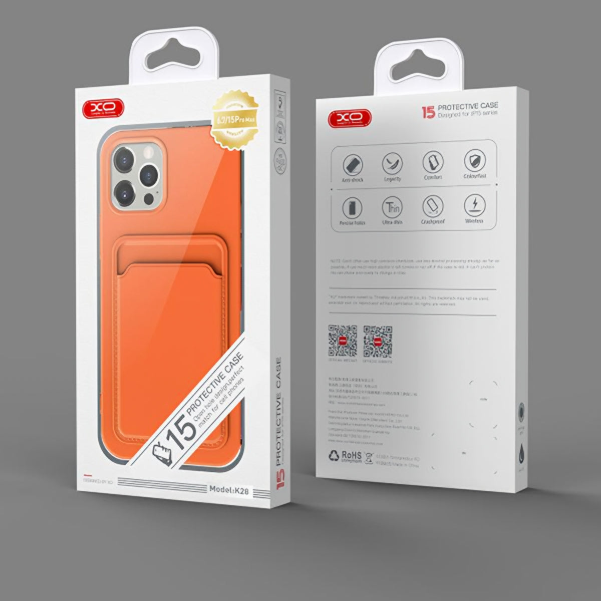 Etui na Apple iPhone 15 Pro Max, XO Design, Slot na Kartę, Fioletowe