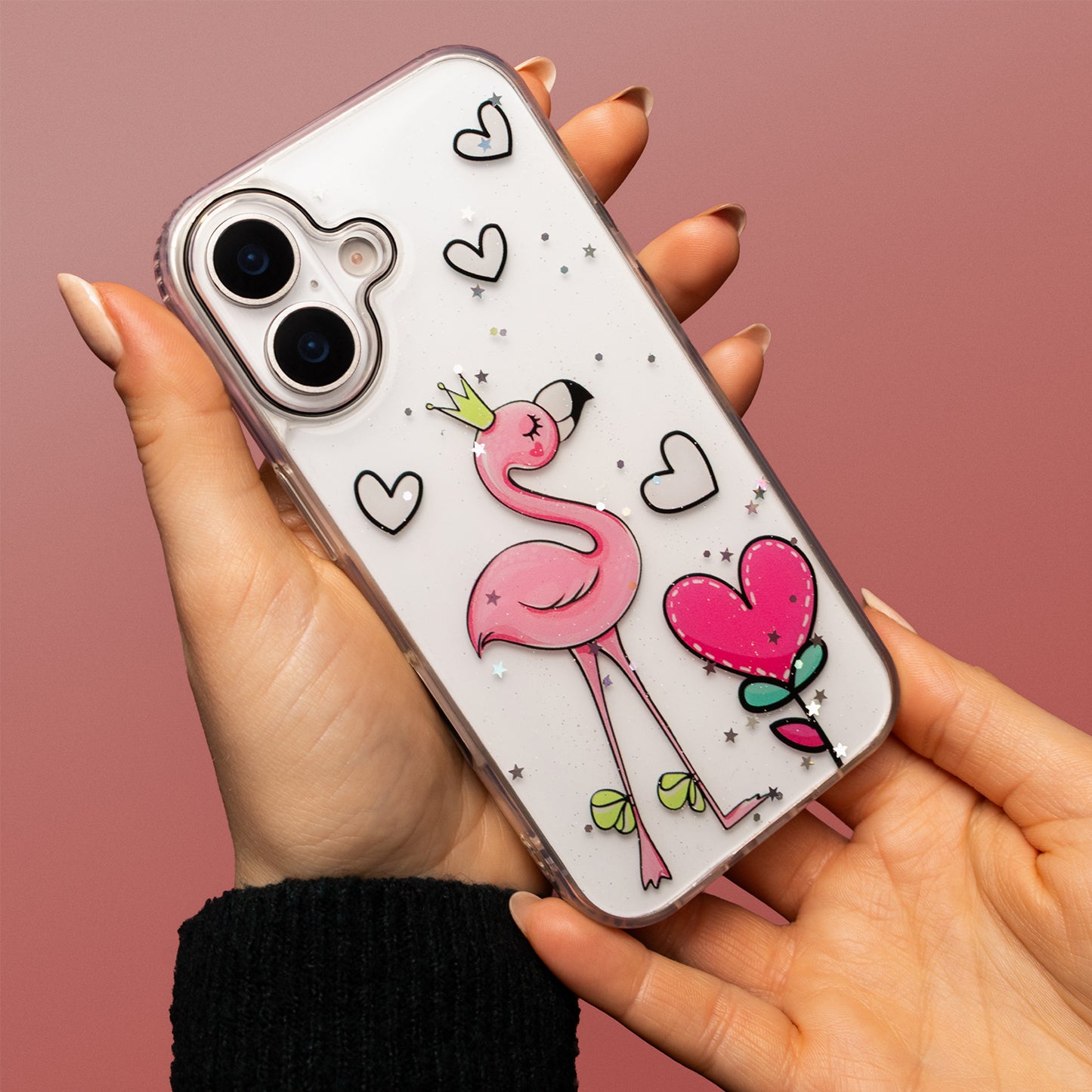 Case for Apple iPhone 16 Pro, OEM, Ultra Trendy Love 2, Multicolor