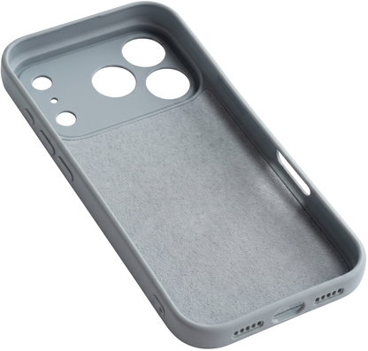Etui na Apple iPhone 17 Pro, OEM, silikon, szary