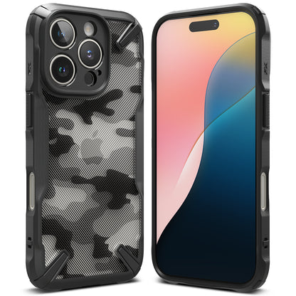 Etui do Apple iPhone 16 Pro, Ringke, Fusion X Camo, czarny 