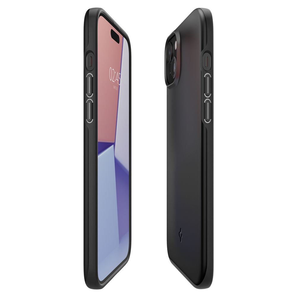 Etui do Apple iPhone 15, Spigen, Thin Fit, Czarne ACS06776