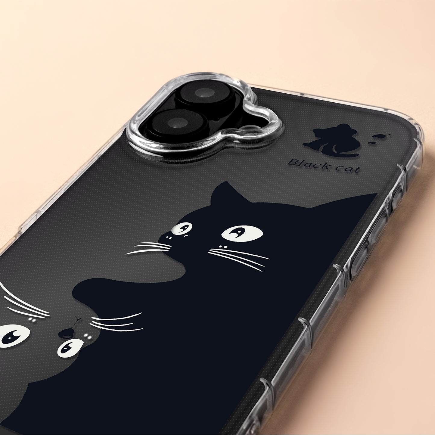 Case for Apple iPhone 17 Pro Max, OEM, Ultra Trendy Cat, Black