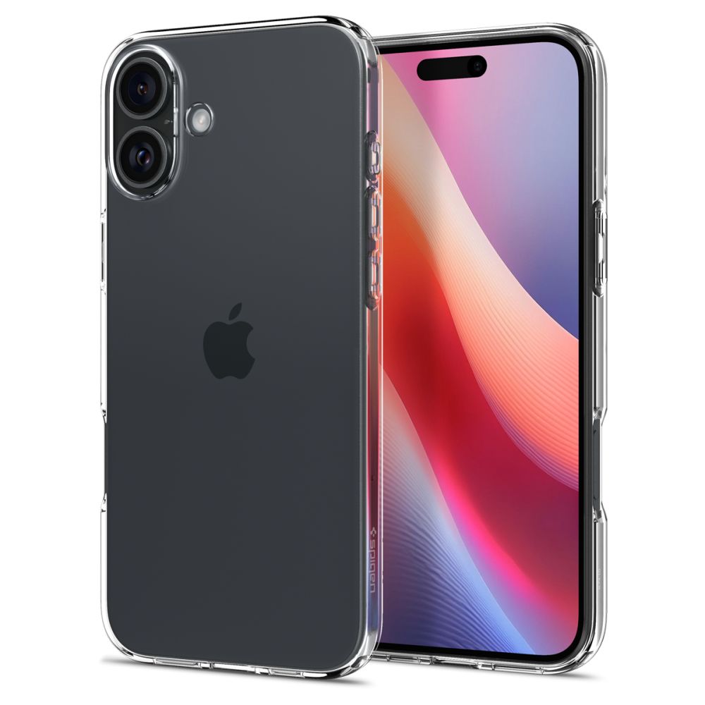 Etui do Apple iPhone 16, Spigen, ciekłokrystaliczne, przezroczyste ACS08190 