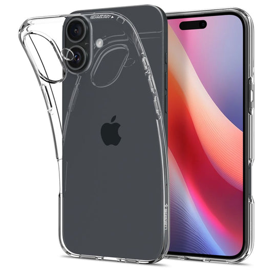 Etui do Apple iPhone 16, Spigen, ciekłokrystaliczne, przezroczyste ACS08190 