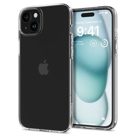 Etui na Apple iPhone 15, Spigen, Liquid Crystal, Przezroczyste