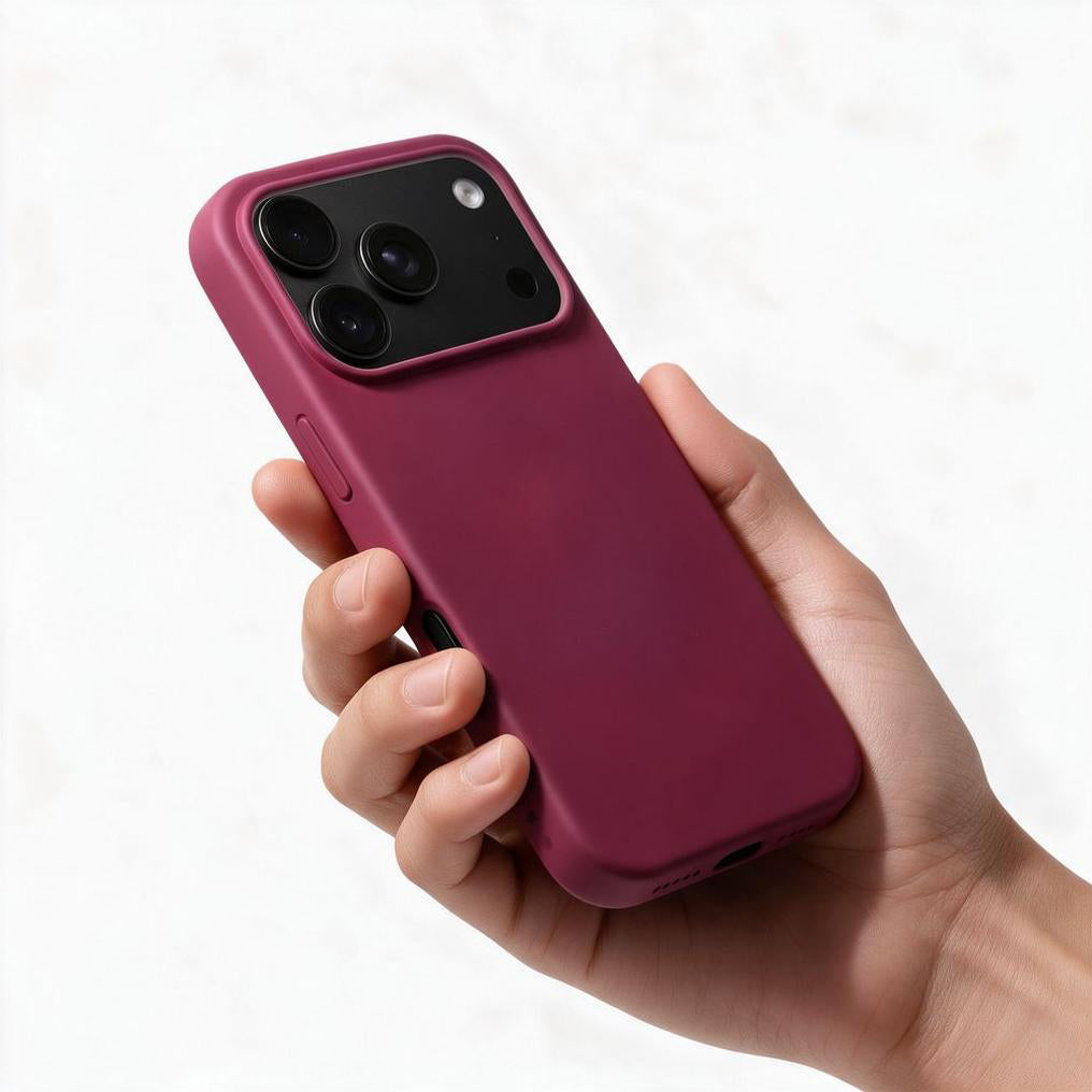 Etui do Apple iPhone 18 Pro / iPhone 17 Pro, OEM, silikonowe, bordowe