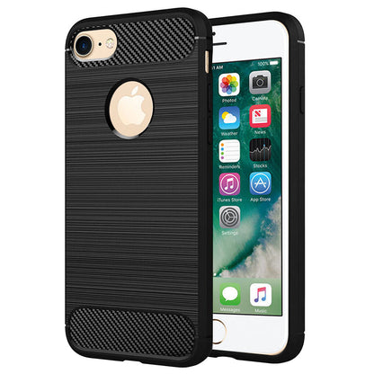 Etui na Apple iPhone 8 / 7, Techsuit, Carbon, Czarny