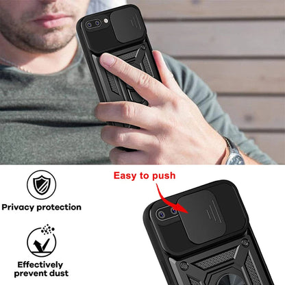 Etui na Apple iPhone 8 Plus / 7 Plus, Techsuit, CamShield, czarne