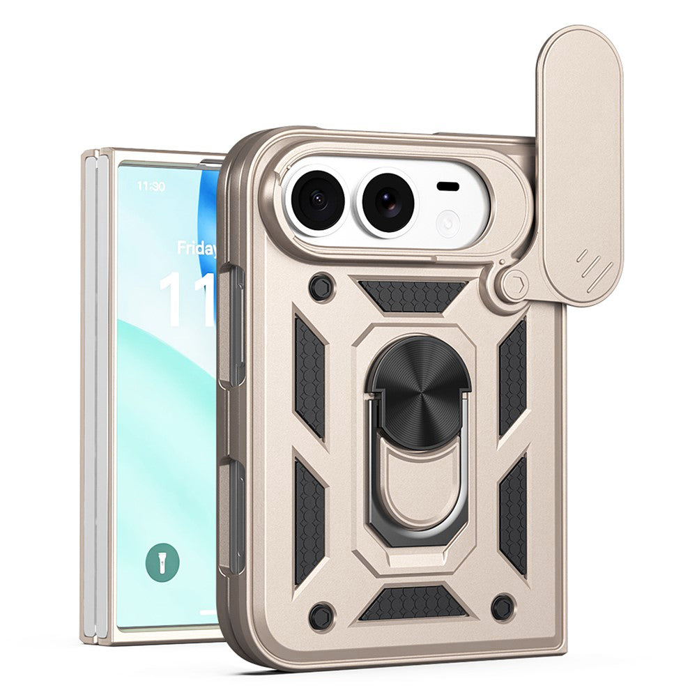 Etui do Apple iPhone Duo, Techsuit, CamShield, złote