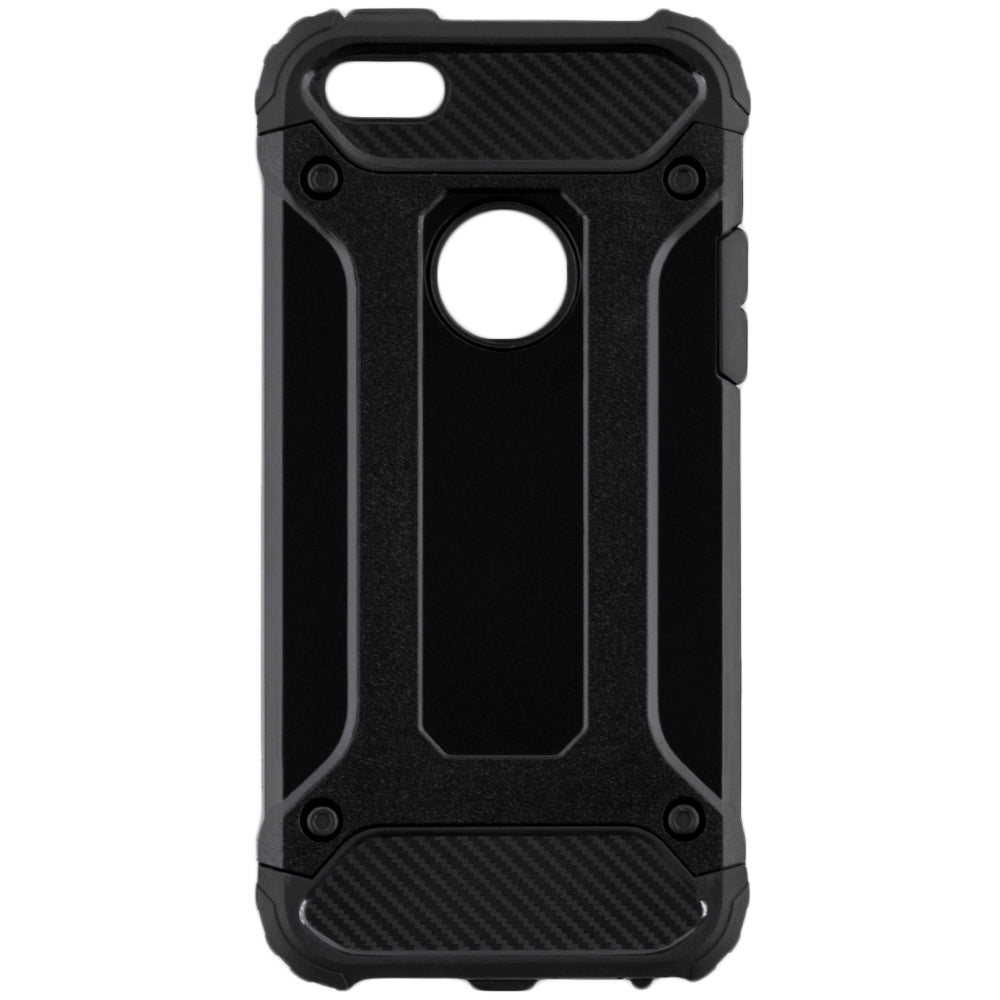 Etui na Apple iPhone SE (2016) / 5 / 5s, Techsuit, Hybrid Armor, czarne