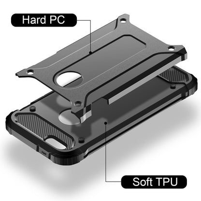 Etui na Apple iPhone SE (2016) / 5 / 5s, Techsuit, Hybrid Armor, czarne
