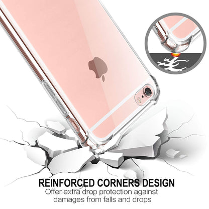 Case for Apple iPhone SE (2022) / SE (2020) / 8 / 7, Techsuit, Shockproof Clear, Transparent