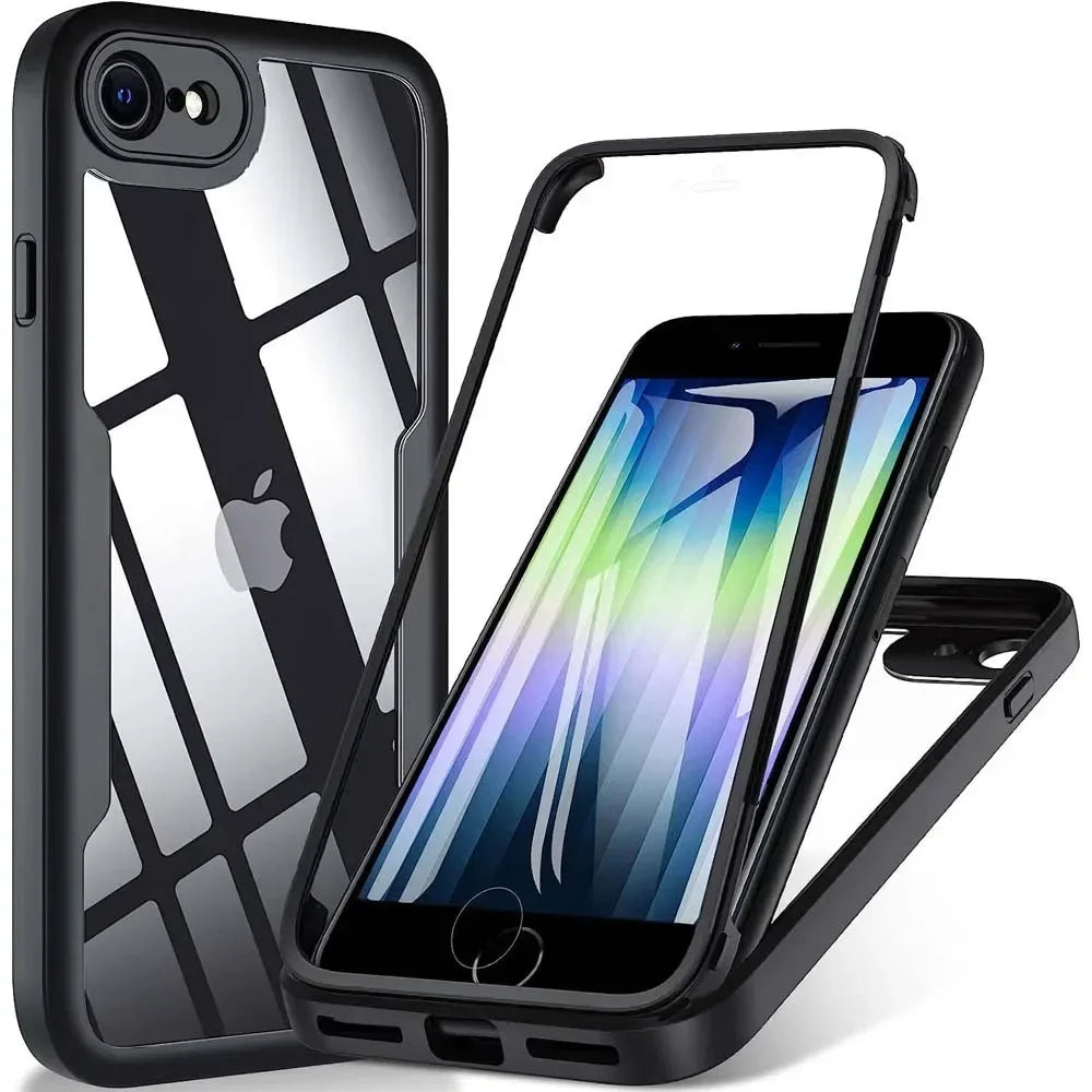 Etui na Apple iPhone SE (2022) / SE (2020) / 8 / 7, Techsuit, ColorVerse 360, czarne