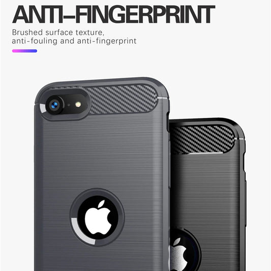 Etui na Apple iPhone SE (2022) / SE (2020), Techsuit, Carbon, Czarny