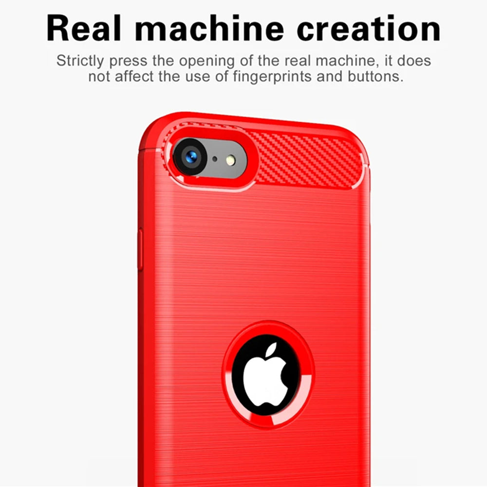 Etui na Apple iPhone SE (2022) / SE (2020), Techsuit, Carbon, Czarny