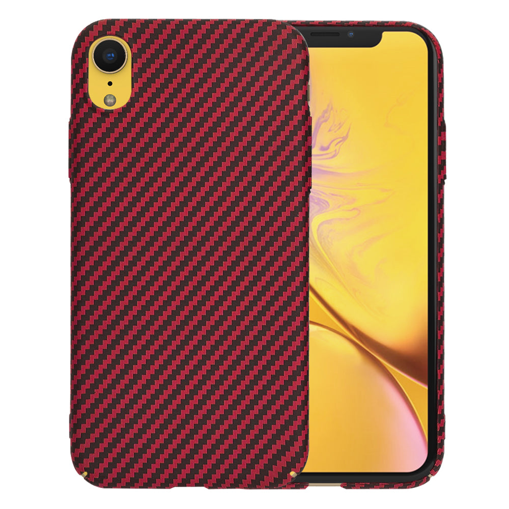 Etui na Apple iPhone XR, Techsuit, Carbonite FiberShell, Czerwony