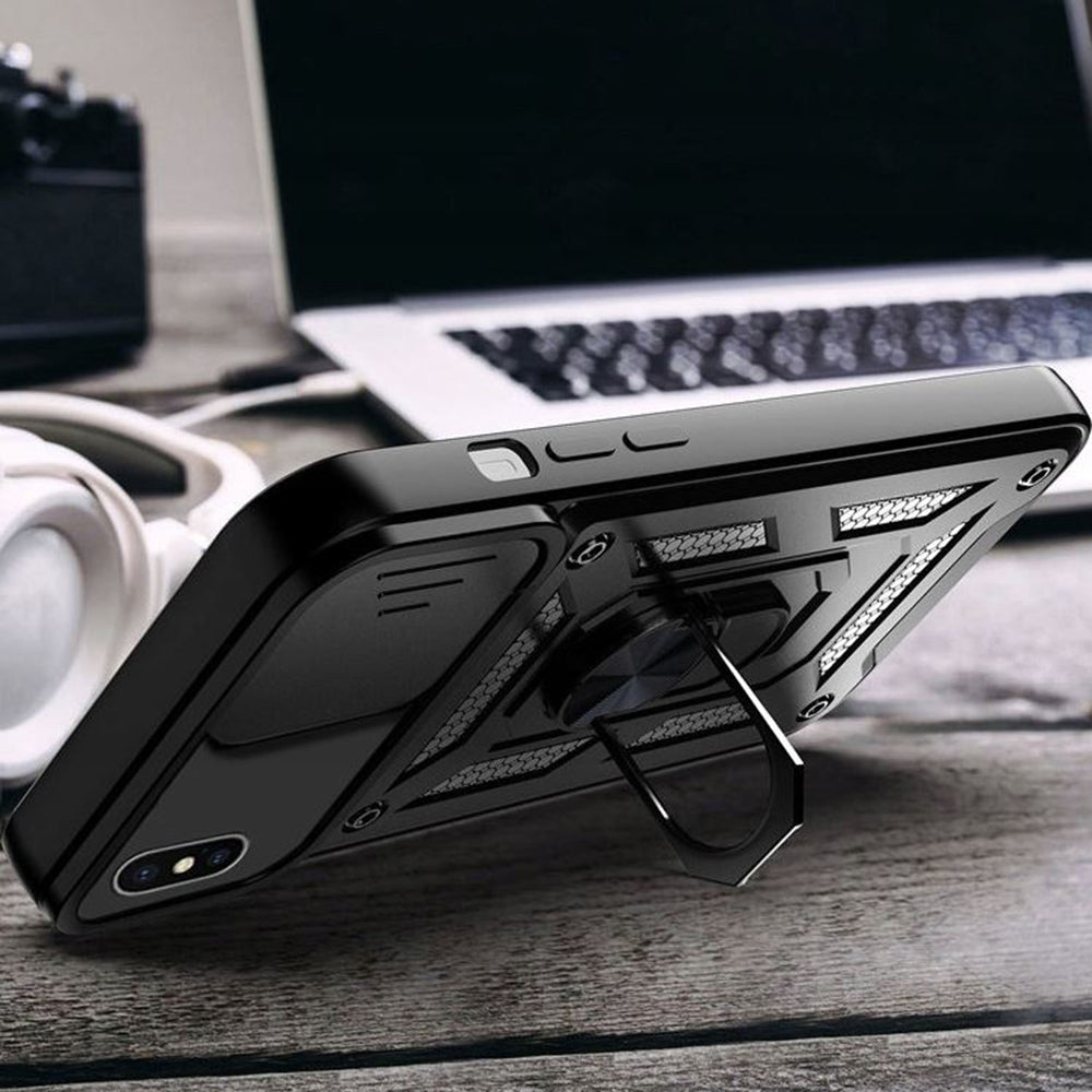Case for Apple iPhone XS Max, Techsuit, CamShield, Black