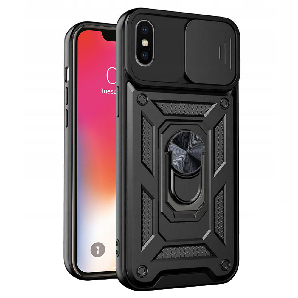 Case for Apple iPhone XS / X, Techsuit, CamShield, Black