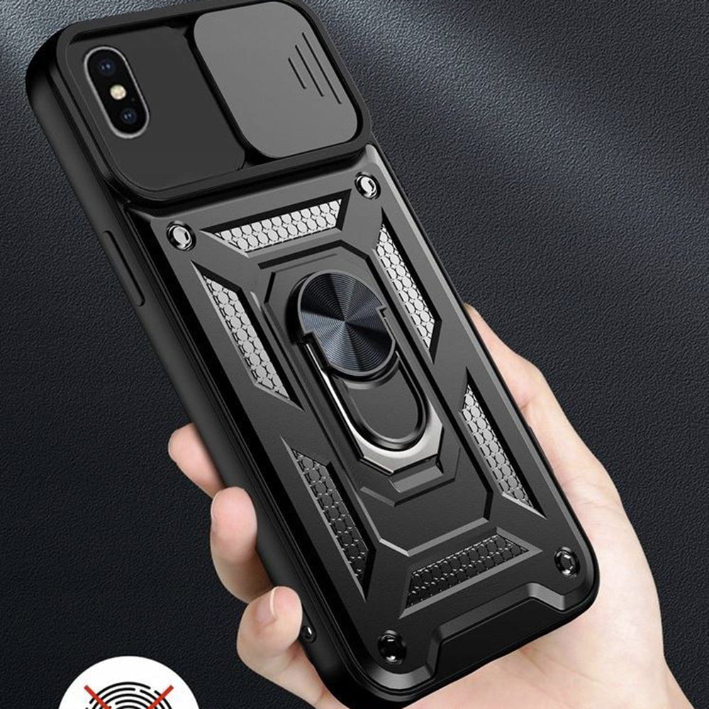 Case for Apple iPhone XS / X, Techsuit, CamShield, Black