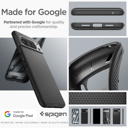 Etui dla Google Pixel 8 Pro, Spigen, Liquid Air Matte, czarne ACS06311