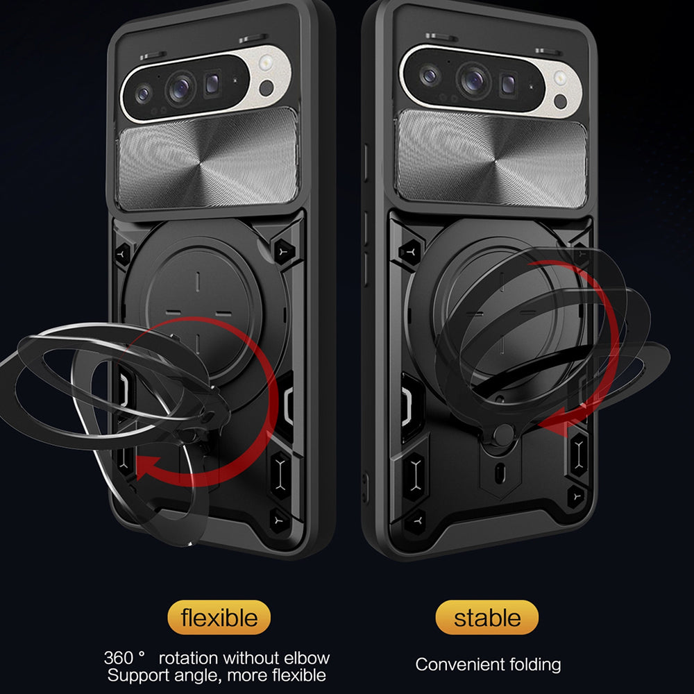 Etui na Google Pixel 10 Pro / 10, Techsuit, CamGuard Pro, Różowo-Złoty