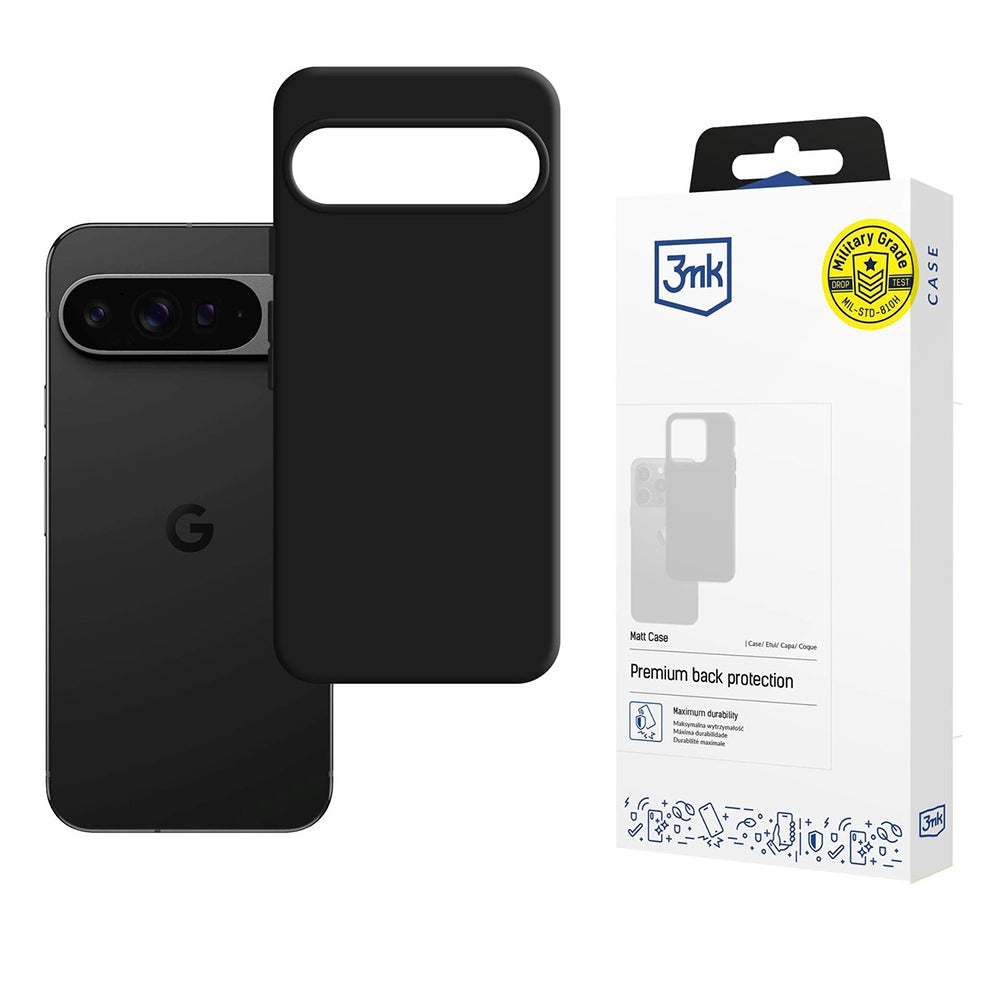 Etui do Google Pixel 10 Pro XL, 3MK, Czarna Matowa