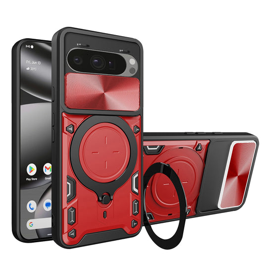Etui na Google Pixel 10 Pro XL, Techsuit, CamGuard Pro, Czerwony