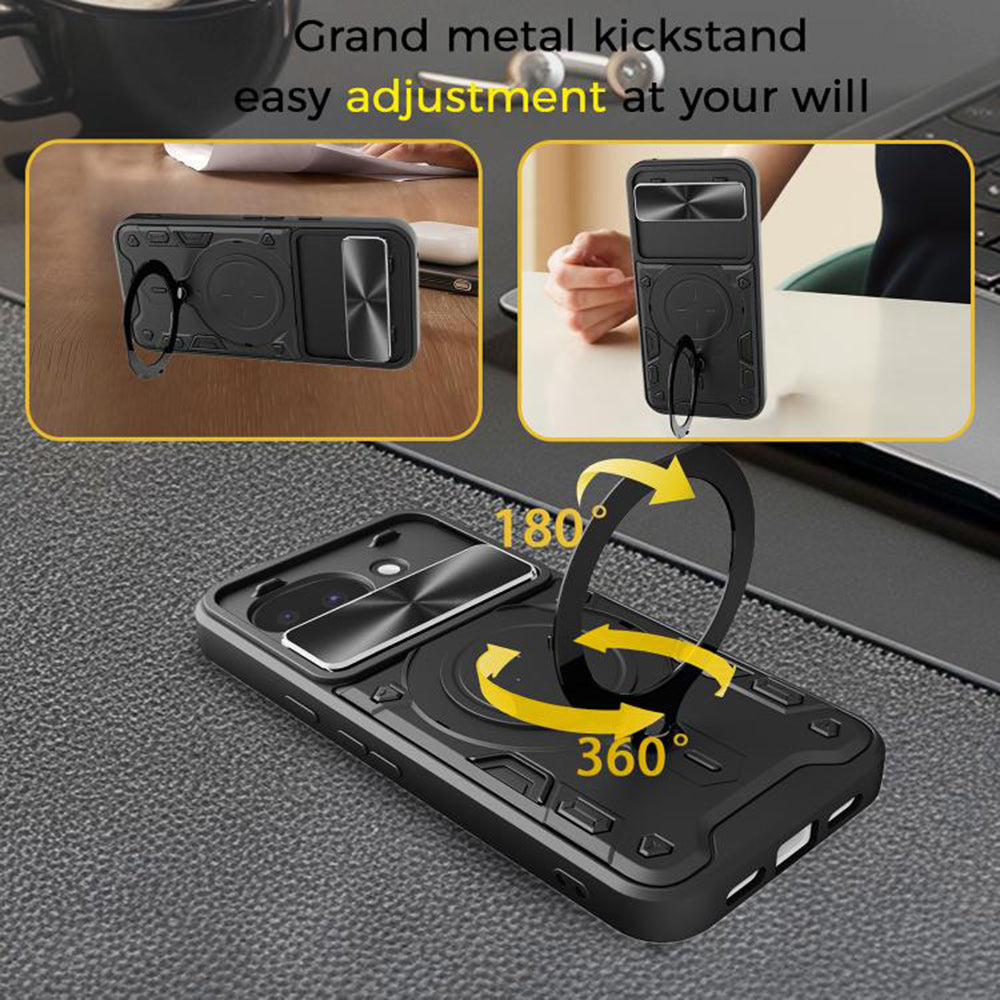 Etui na Google Pixel 10a, Techsuit, CamGuard Pro, Czarne