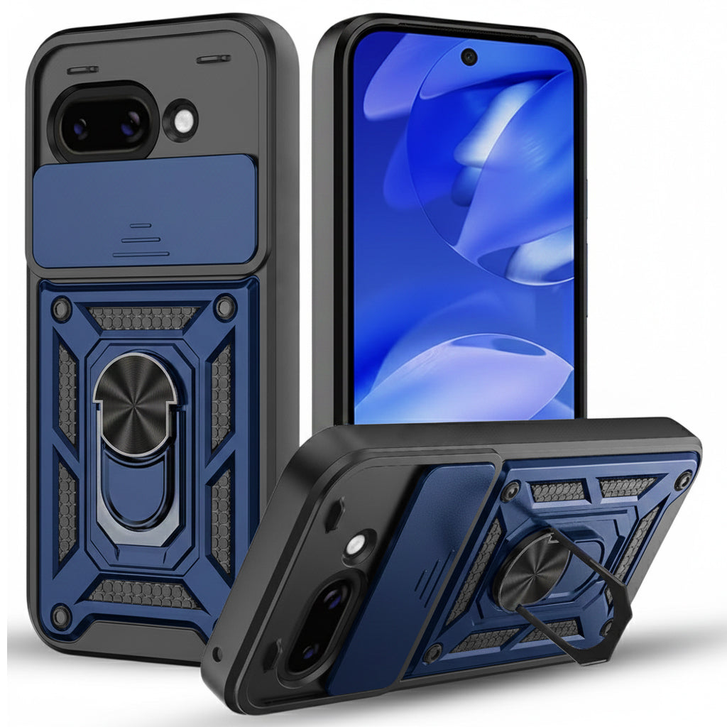 Etui na Google Pixel 10a, Techsuit, CamShield, Niebieskie